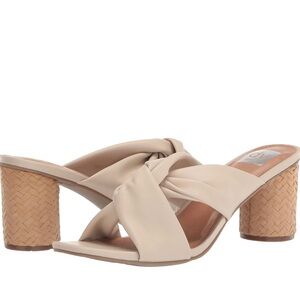 DV Dolce Vita Women's Cream Block Heel Sandals Size 36 WORN ONCE